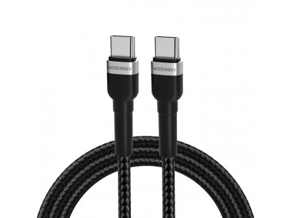 Wozinsky WNBCC1 USB-C kabel - USB-C / 1m / 65W / černý