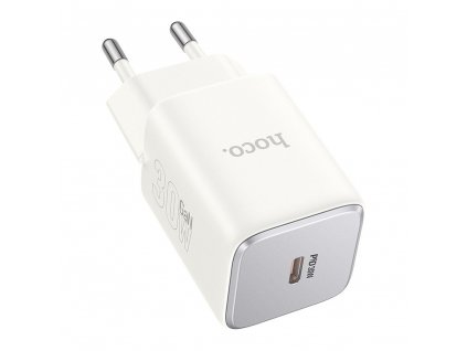 Hoco N43 nabíječka do sítě GaN / USB-C PD, QC / 30W / bílá