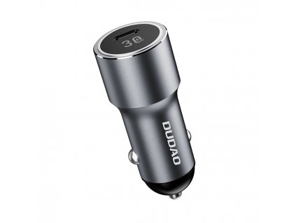 Dudao R14 nabíječka do auta USB-C PD / 30W šedá