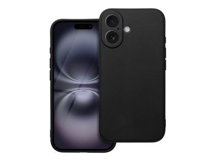 Pouzdro Matt Case TPU, kryt pro Apple iPhone 16 Plus, černá