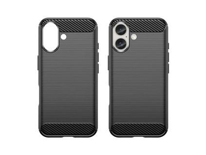 Carbon Case pouzdro / kryt pro Apple iPhone 16, černá