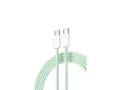 Devia EC325 kabel USB-C - USB-C / 1m / 3A / 60W / PD / zelený