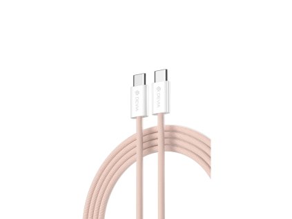 Devia EC325 kabel USB-C - USB-C / 1m / 3A / 60W / PD / růžový