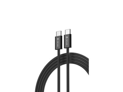 Devia EC325 kabel USB-C - USB-C / 1m / 3A / 60W / PD / černý