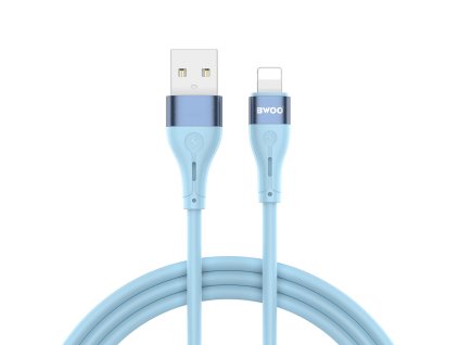 BWOO X280L USB kabel - iPhone Lightning / 1m / 3A / modrý