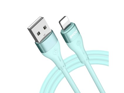 BWOO X280L USB kabel - iPhone Lightning / 1m / 3A / zelený