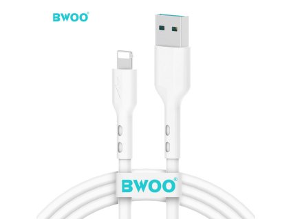 BWOO X172L USB kabel - iPhone Lightning / 1m / 3A / bílý