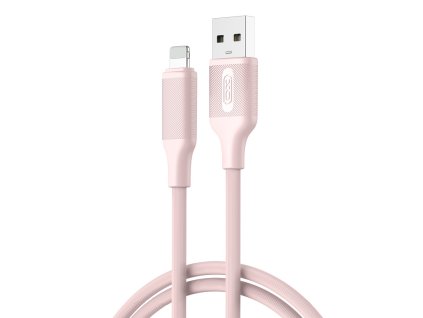 XO NB265 kabel USB - Apple Lightning / 1m / 2,4A / růžový
