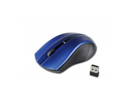 Rebeltec Galaxy – bezdrátová optická myš 1000 DPI, 2,4 GHz, USB, černá / modrá