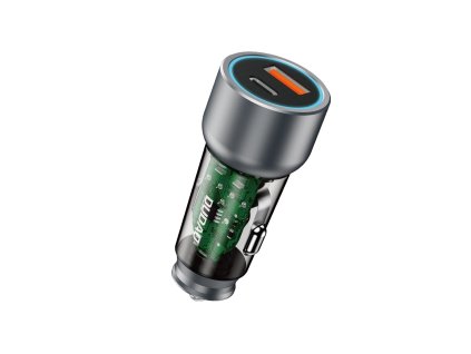 Dudao R4T nabíječka do auta USB-C / USB-A / PD, QC, AFC, FCP, SCP / 49W / šedá
