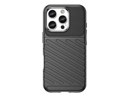 Thunder Case kryt pro Apple iPhone 16 PRO MAX – odolné TPU pouzdro, černá