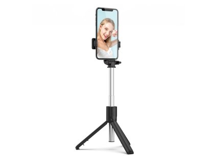 Wozinsky WRY1S selfie tyč / stativ / tripod s bluetooth ovladačem / černá