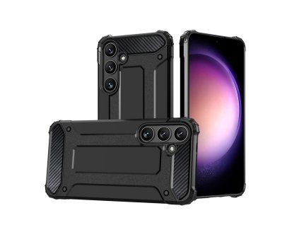 Hybrid Armor odolné pouzdro / kryt pro Samsung Galaxy S24 FE, černá