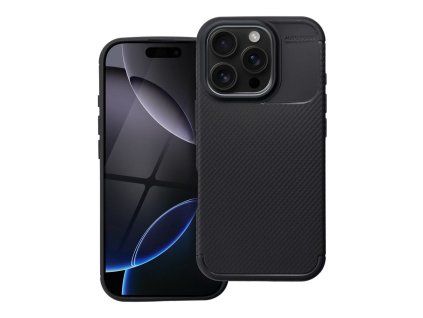 Carbon PREMIUM Case kryt pro Apple iPhone 16 PRO, černá