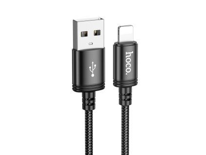 Hoco X89 nabíjecí a datový kabel USB-A / Apple Lightning, 2,4A, 2m, černá