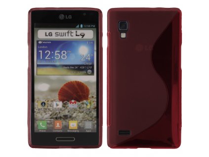S Case pouzdro LG P760 Optimus L9 red / červené