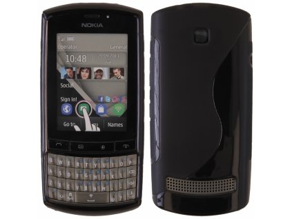 S Case pouzdro Nokia 303 Asha black / černé