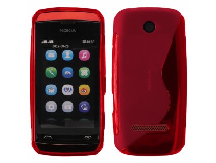 S Case pouzdro Nokia 305 Asha red / červené