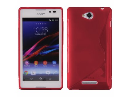 S Case pouzdro Sony Xperia C, C2305 red