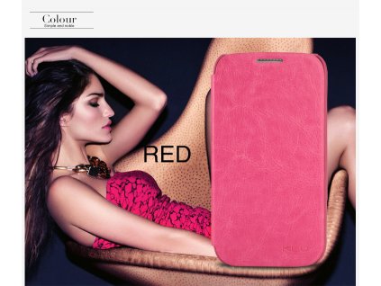 Kalaideng ENLAND book pouzdro Samsung i9500, i9505 Galaxy S4 red