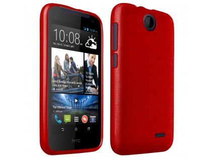 Pouzdro JELLY Case Metalic HTC Desire 310 červené