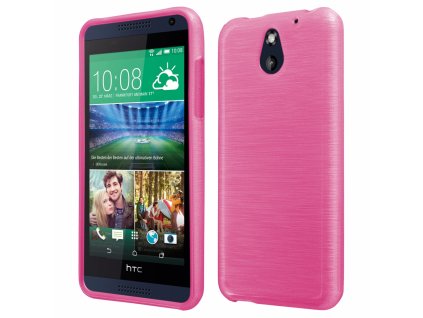 Pouzdro JELLY Case Metalic HTC Desire 610 růžové