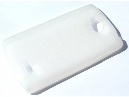 Pouzdro JELLY Case Metalic LG F60 (D390N) bílé