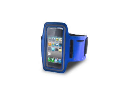 Armband univerzální bicepsové pouzdro na běhání 70 x 135mm - modré