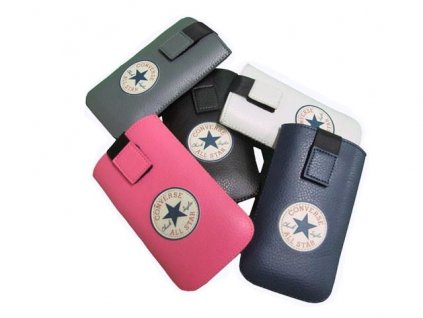 Converse All Star, kožené pouzdro pro iPhone 5 / 5S / SE blue / modré (blister)