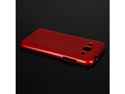 Pouzdro JELLY Case Metalic Samsung J200 Galaxy J2 červené