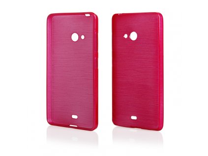 Pouzdro JELLY Case Metalic Microsoft Lumia 540 růžové