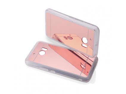 MIRROR CASE pouzdro HTC One M10 rose-gold / růžovo-zlaté