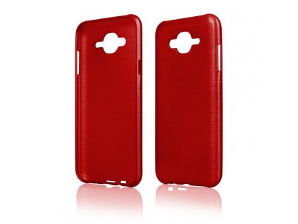 Pouzdro JELLY Case Metalic Samsung J700 Galaxy J7 červené