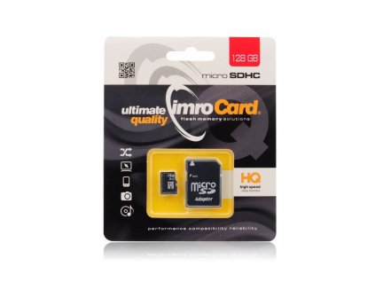 IMRO Micro SDXC 128GB + SD adaptér class 10 UHS-I