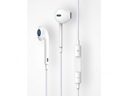 Devia SMART EarPods sluchátka s ovládáním iPhone 5/5C/5S, 6/6S, 6+/6S+ bílé