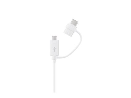 SAMSUNG datový kabel EP-DG930DWE micro USB / USB-C bílý