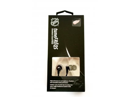 NHL handsfree sluchátka 3,5m jack - Detroit Red Wings - LXG-11112 - černé