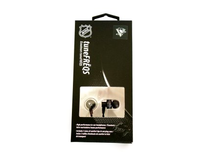 NHL handsfree sluchátka 3,5m jack - Pittsburgh Penguins - LXG-11131 - černé
