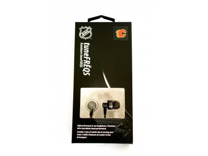 NHL handsfree sluchátka 3,5m jack - Calgary Flames - LXG-11135 - černé