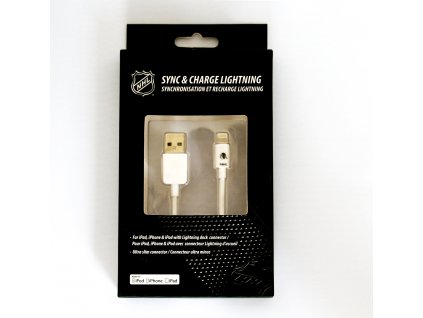 NHL lightning datový kabel pro iPhone / MFI - Chicago Blackhawks - LGX-11208