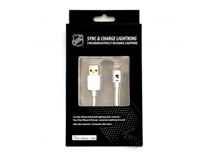 NHL lightning datový / nabíjecí USB kabel pro iPhone / MFI - New York Rangers - LGX-11219