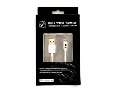 NHL lightning datový kabel pro iPhone / MFI - Edmonton Oilers - LGX-11226