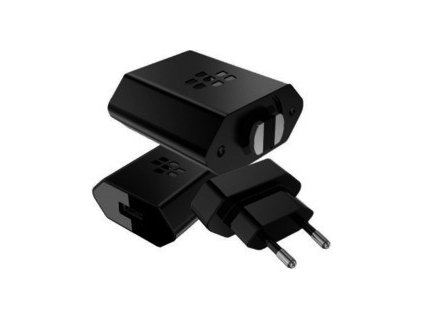 Nabíječka BlackBerry RC-1500 NA s výstupem USB a adaptéry pro Evropu, USA a Anglii