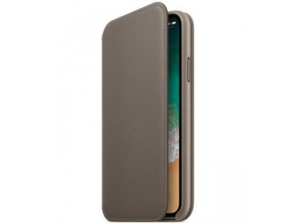 Apple MQRY2ZM/A originál flip pouzdro iPhone X / Xs taupe