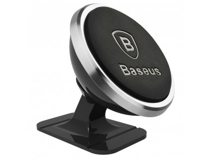 BASEUS 360 Degree držák na palubní desku / sklo - magnetický, stříbrný SUGENT-NT0S