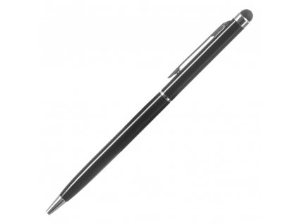 Kapacitní stylus + propiska 2v1 black / černý