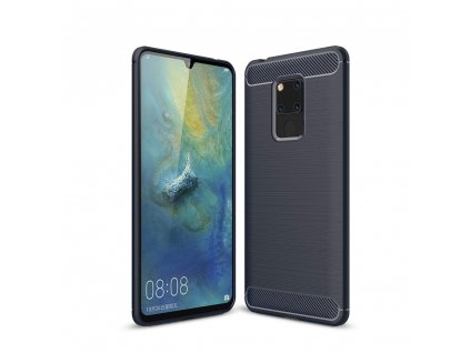 Pouzdro Carbon Case pro Huawei Mate 20 modré