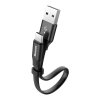 Baseus Nimble USB kabel - USB-C / 0,23m / 2A černý CATMBJ-01