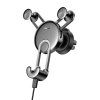 BASEUS YY Gravity držák do mřížky ventilátoru + kabel iPhone lightning - černý SULYY-01