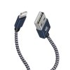 Dux Ducis K-TWO series 2x USB kabel - Apple Lightning 1m / 2A + 0,2m / 3A modrý